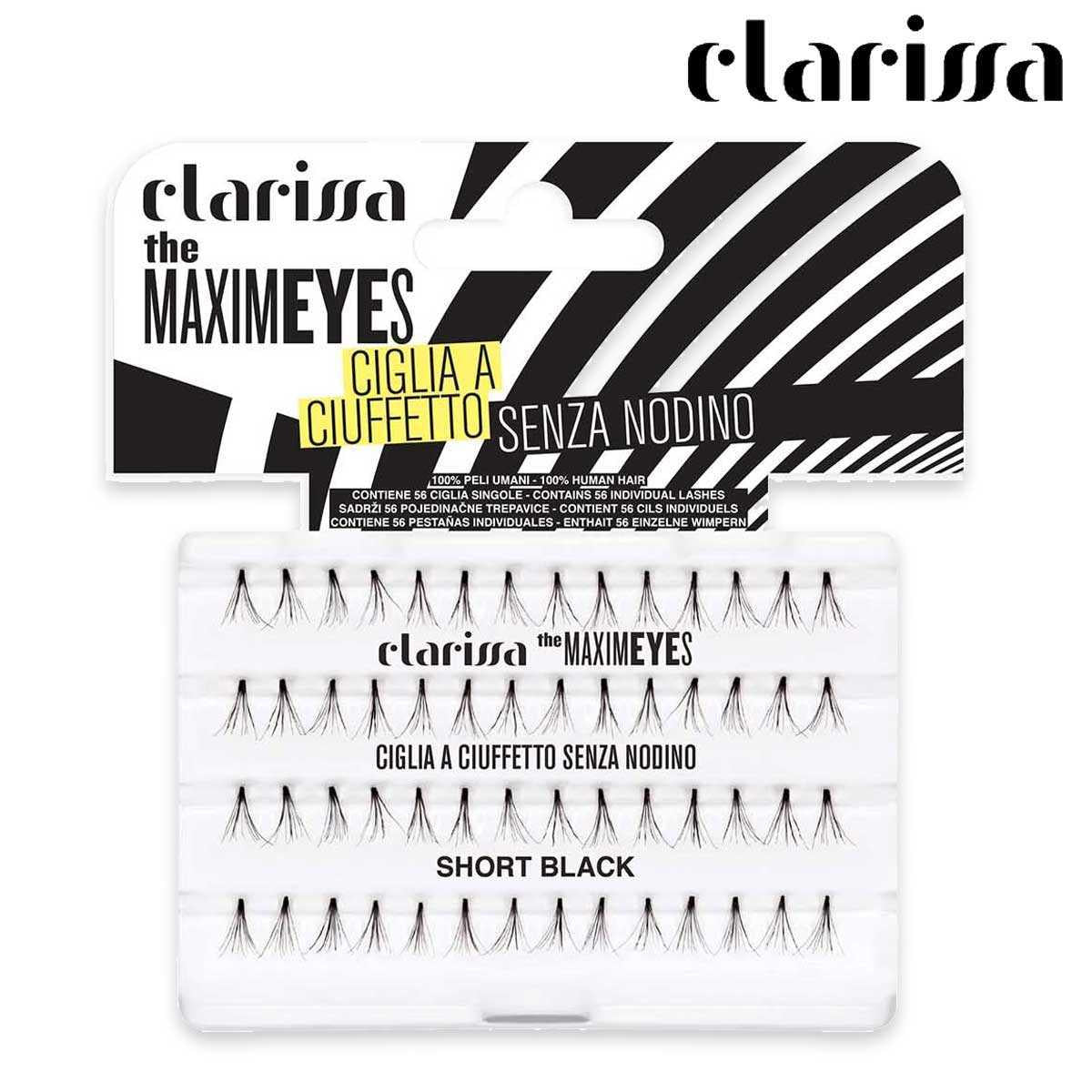 Wholesale Clarissa ciglia ciuffetto maximeyes nere short senza nodino | Carsha