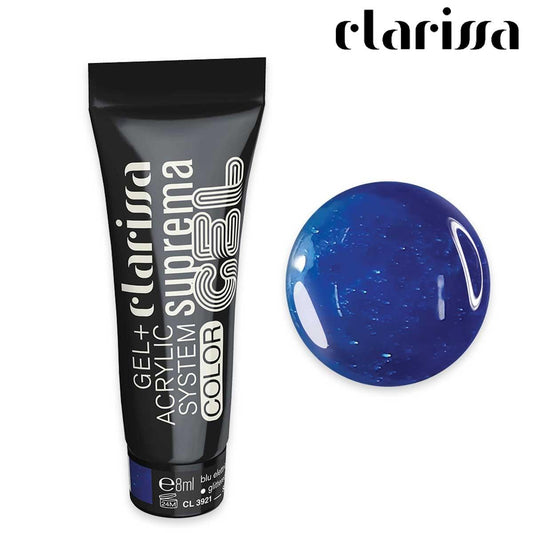 Wholesale Clarissa suprema gel color blu elettrico glitterato 8ml | Carsha