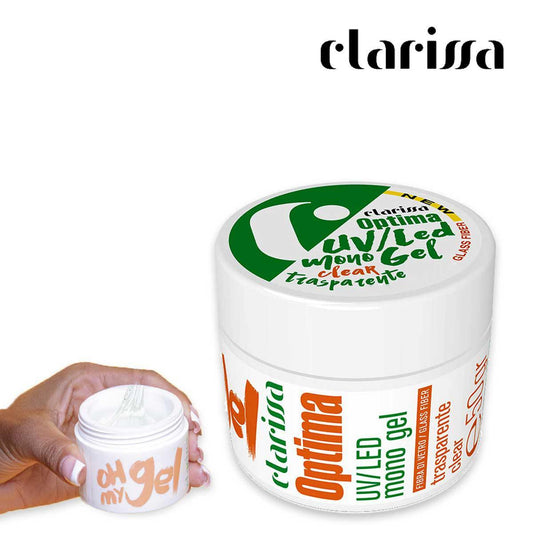 Clarissa optima uv/led monogel trasparente fibra di vetro 50 gr
