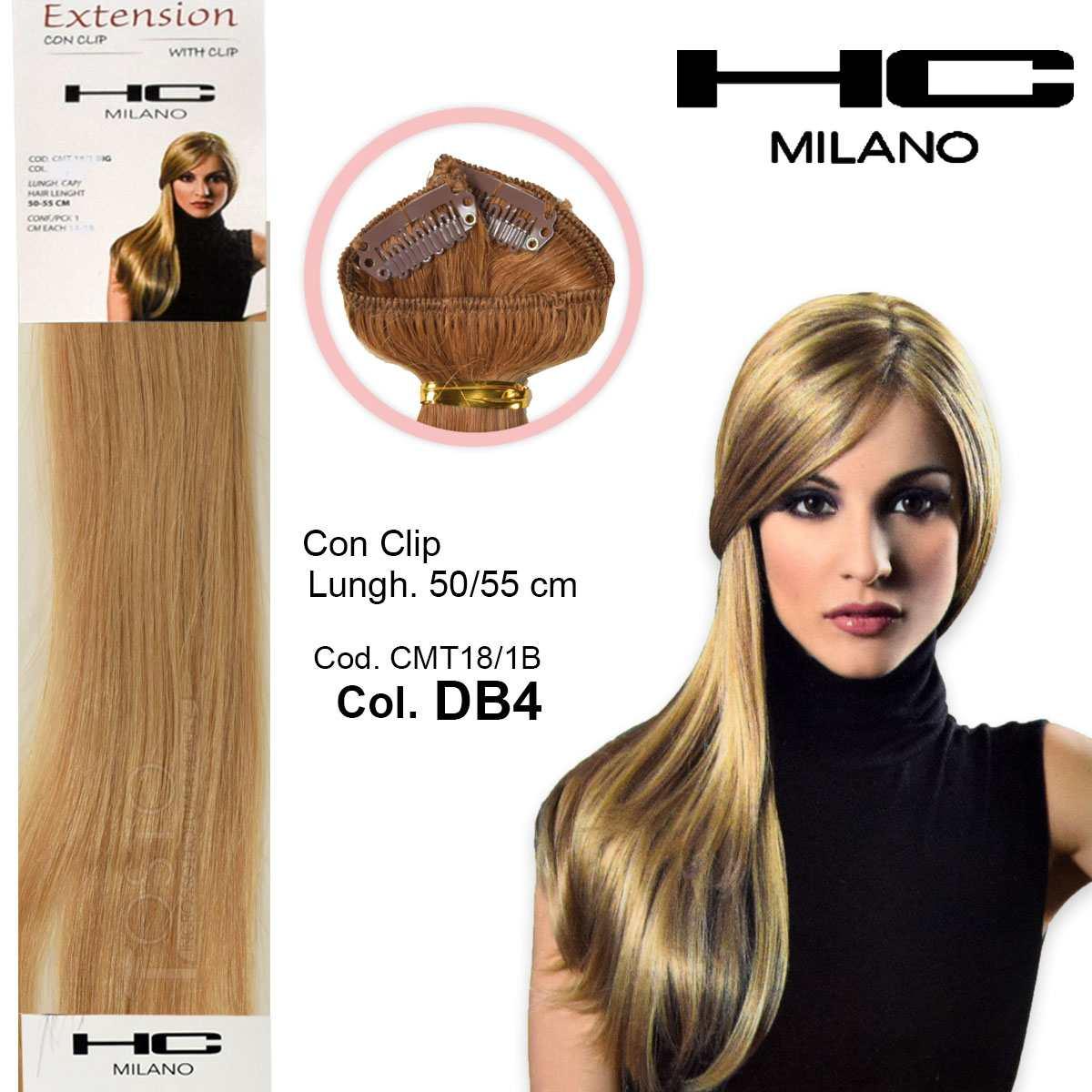 Wholesale Hc milano extension 3 clip no remy largh.14-16cm lungh.50cm col.db4 | Carsha