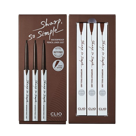 Clio Sharp Pencil Liner 3set #002 | Carsha: Makeup Wholesale