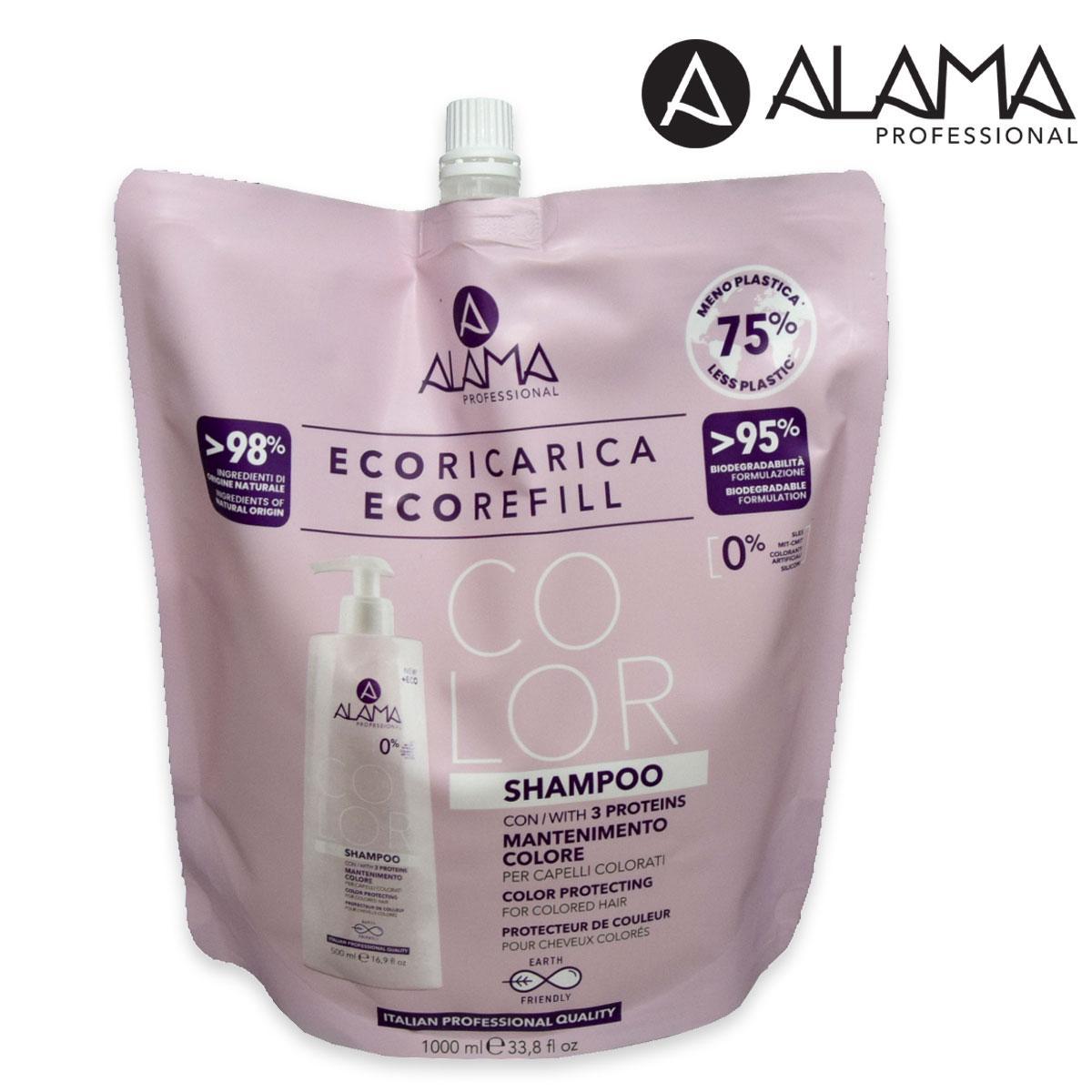 Wholesale Alama professional color eco ricarica shampoo 1000 ml | Carsha