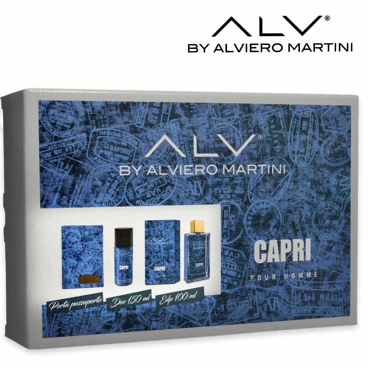 Wholesale Alviero martini capri edp 100 ml+deo 150 ml + porta passaporto pour homme | Carsha