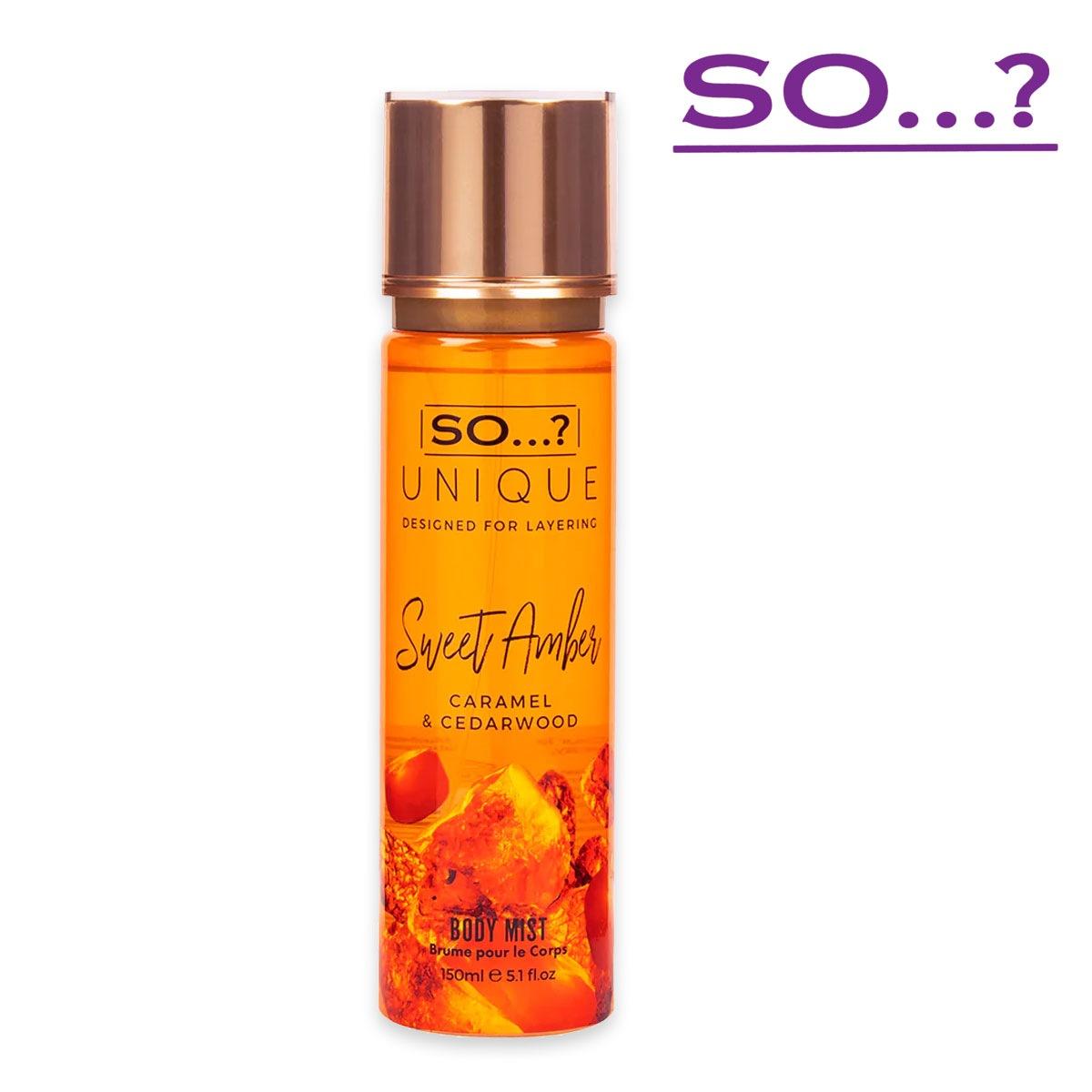 Wholesale So...? so unique 150 ml body mist sweet amber | Carsha