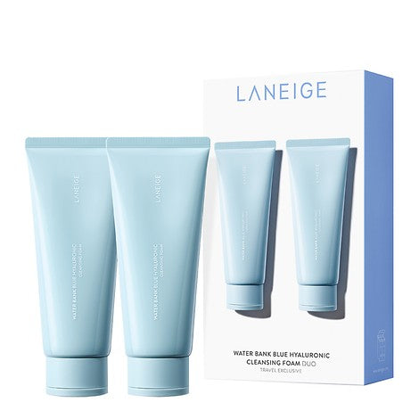 Laneige Water Bank Blue Hyaluronic Cleansing Foam Duo | Carsha: Skincare Wholesale