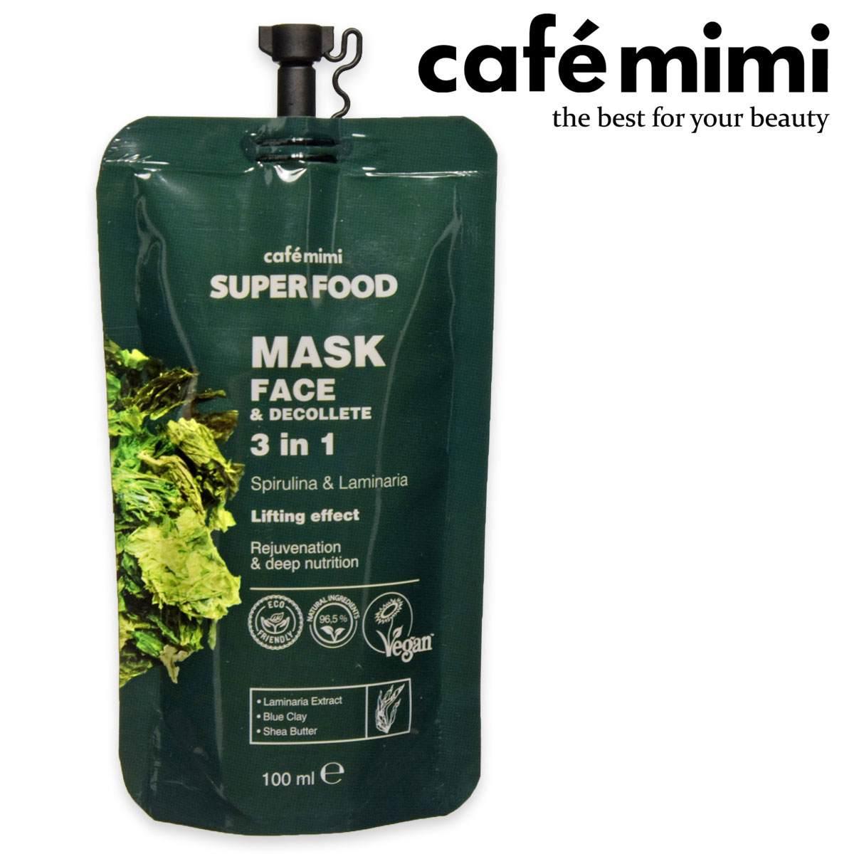 Cafe mimi maschera viso e decolletÉ 3in1 100ml