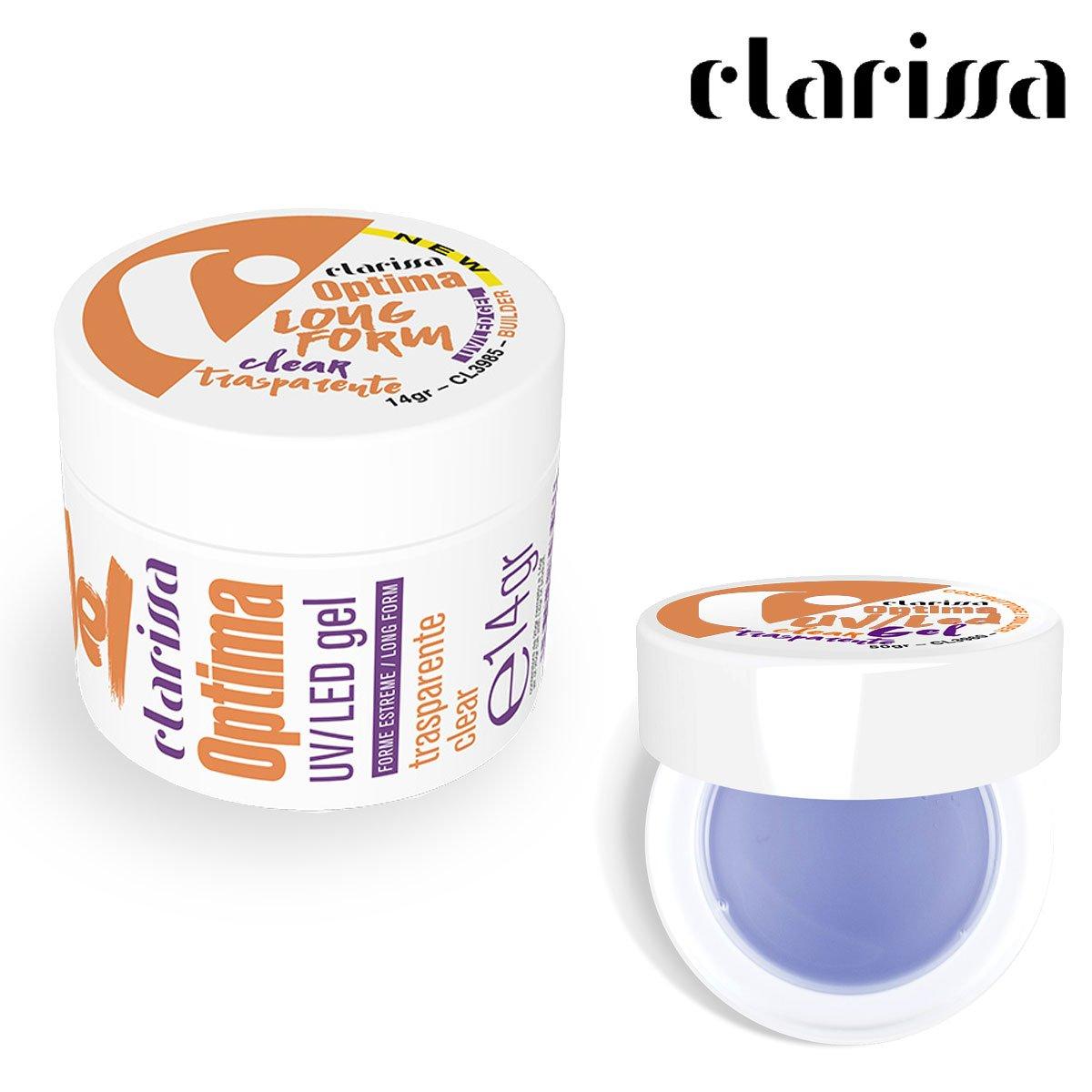 Clarissa optima gel trasparente long form uv/led 14 gr