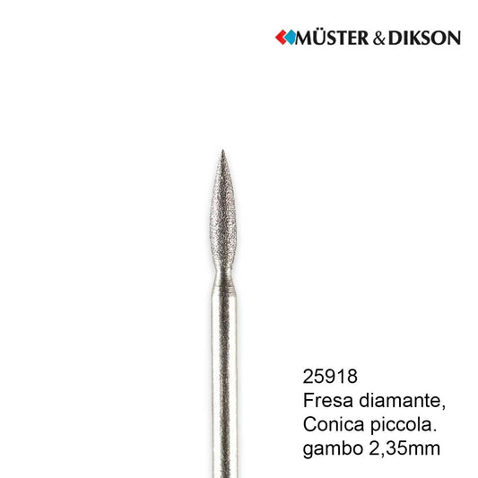 Muster Muster fresa diamante conica piccola