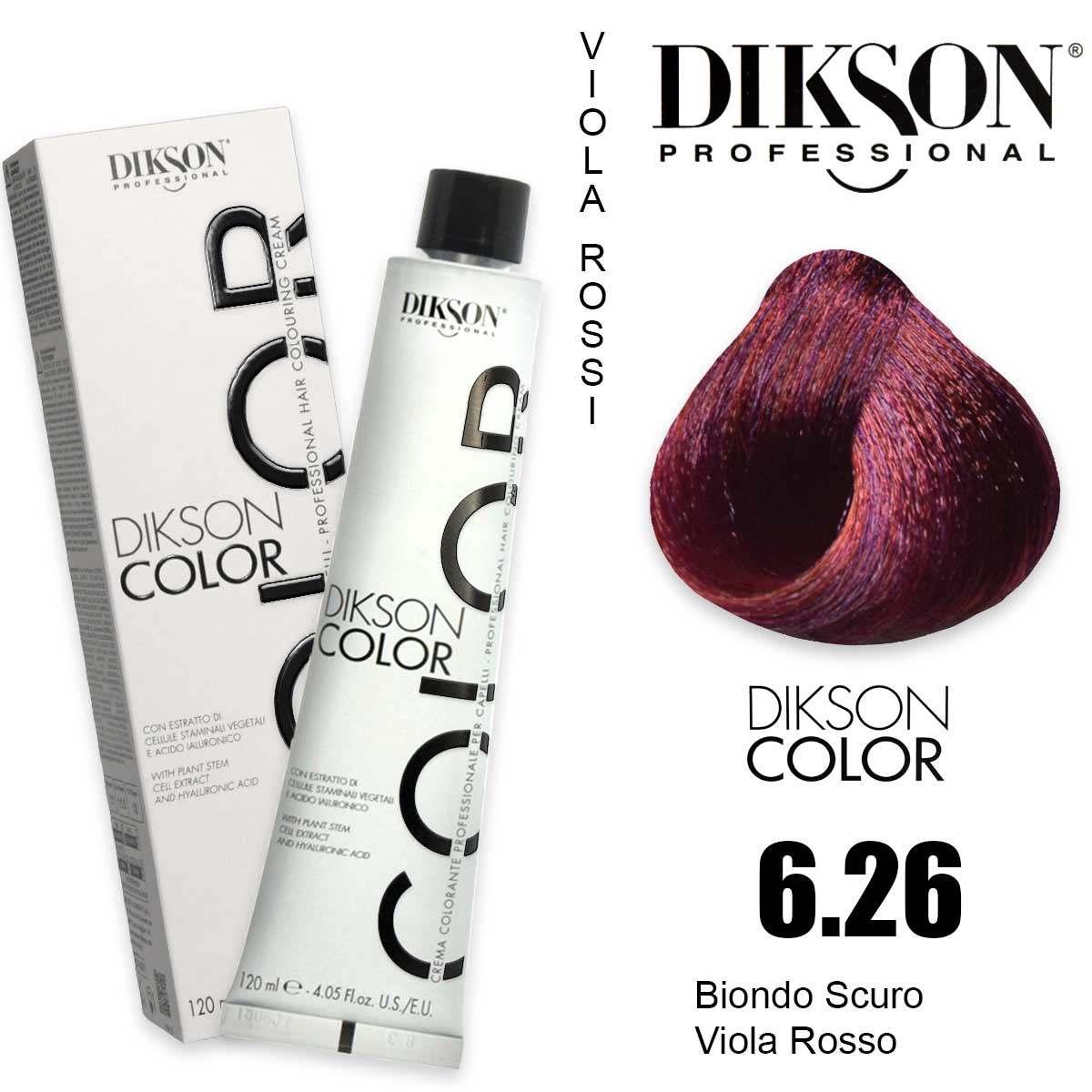 Dikson Dikson color 120 ml 6.26 biondo scuro viola rosso
