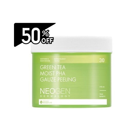 Neogen Green Tea Moist Pha Gauze Peeling (190ml,30ea) | Carsha Black Friday 50% OFF