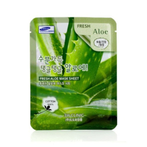 Wholesale 3W Clinic - Fresh Aloe Mask Sheet - 1pc | Carsha
