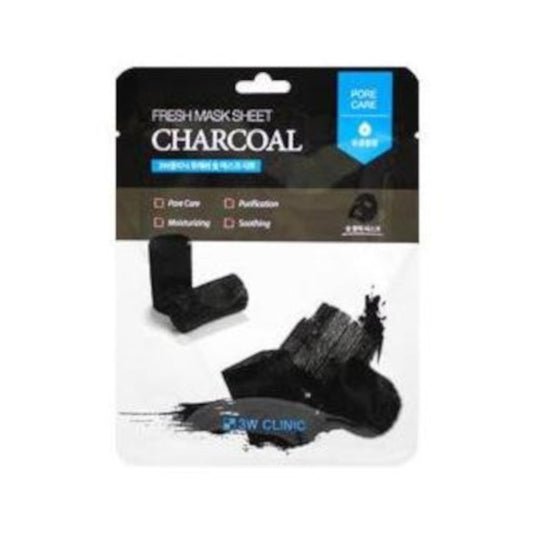Wholesale 3W Clinic - Fresh Charcoal Mask Sheet - 1pc | Carsha