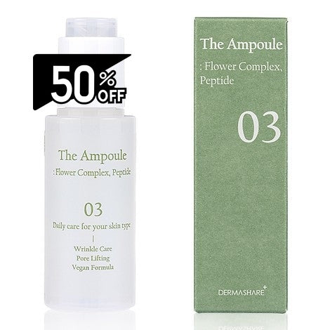 Dermashare The Ampoule Flower Complex Peptide 50ml | Carsha Black Friday 50% OFF