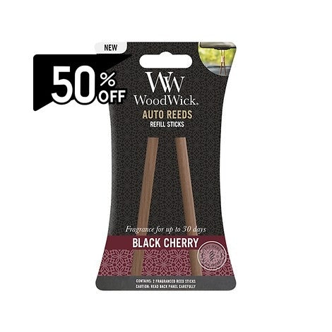 Woodwick Autoreeds Blackcherrefill | Carsha Black Friday 50% OFF