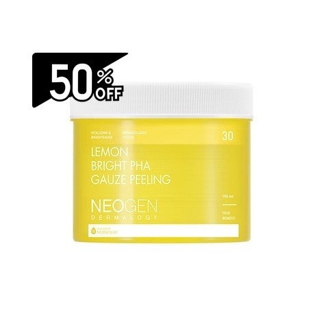 Neogen Lemon Bright Pha Gauze Peeling (190ml, 30ea) | Carsha Black Friday 50% OFF