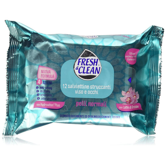 Fresh & clean  Fresh e Clean Salviettine Struccanti Pelli Normali - 12pz