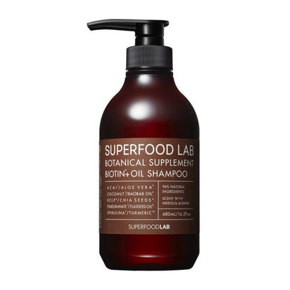 Superfood Lab Biotin + Oil Shampoo 480ml  | Carsha Beauty Discounts
