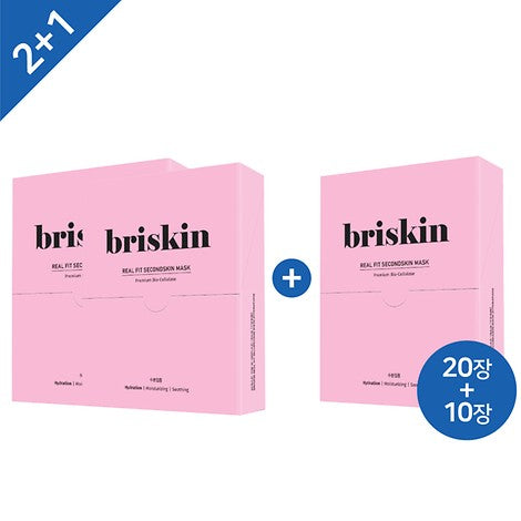 Briskin Real Fit Second Skin Mask [hydration] 20+10 | Carsha Black Friday 50% OFF