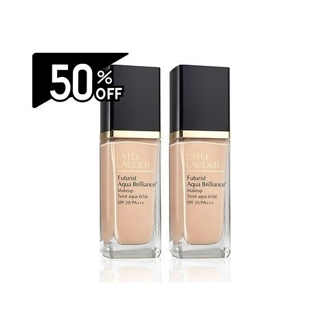 Estee Lauder Futurist Aqua Brilliance™ Makeup Spf20/pa+++ Cool Porcelain X 2 | Carsha Black Friday 50% OFF