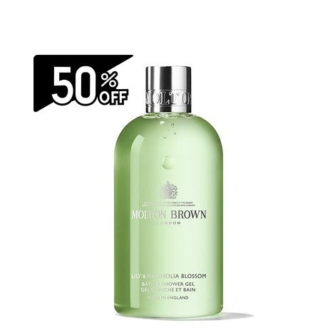 Molton Brown Lily & Magnolia Blossom Bath & Shower Gel 300ml | Carsha Black Friday 50% OFF