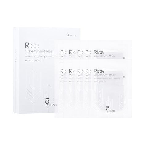 9wishes Rice Water Sheet Mask (10ea) | Carsha Black Friday 50% OFF