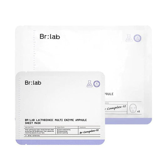 Br.lab 乳糖多酵素安瓶面膜 (5片) | Carsha 批發
