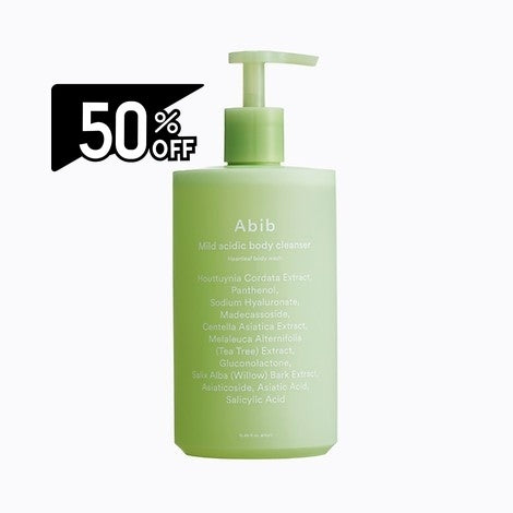 Abib Mild Acidic Body Cleanser Heartleaf Bodywash (oy) | Carsha Black Friday 50% OFF