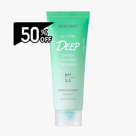 Dewytree Ac Control Deep Green Calming Trouble Foam Cleanser 150ml | Carsha Black Friday 50% OFF