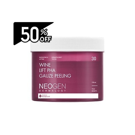 Neogen Wine Lift Pha Gauze Peeling (190ml, 30ea) | Carsha Black Friday 50% OFF