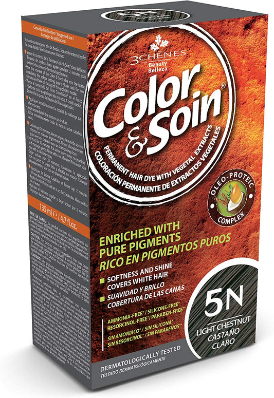 3 Chênes Belleza Color&Soin Permanente Tinta Capelli castani 05N