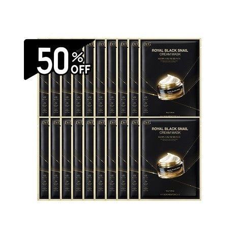 Dr.g Royalblacksnailcreammaskset20p | Carsha Black Friday 50% OFF