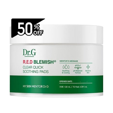 Dr.g R.e.d Blemish Clear Quick Soothing Pack 70ea | Carsha Black Friday 50% OFF