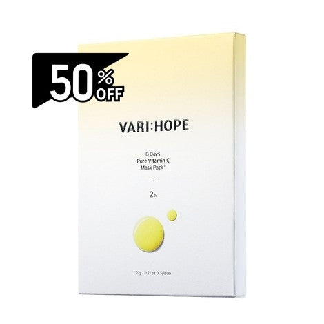 Varihope 8 Days Pure Vitamin C Mask Pack Plus | Carsha Black Friday 50% OFF