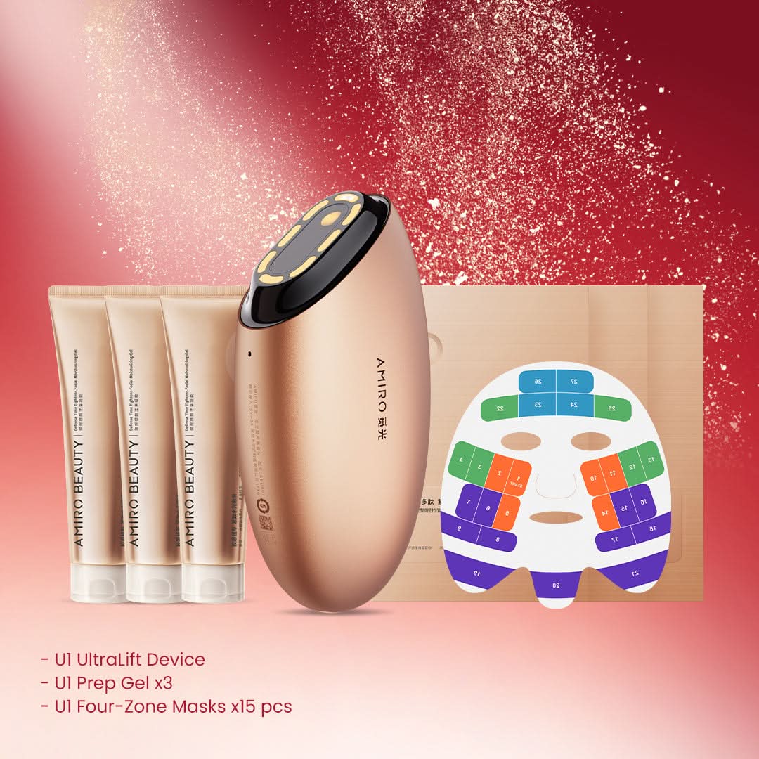 Wholesale AMIRO U1 UltraLift Skin Tightening Ultrasound Facial Device - U1 Holiday Set 3-Month Supply | Carsha