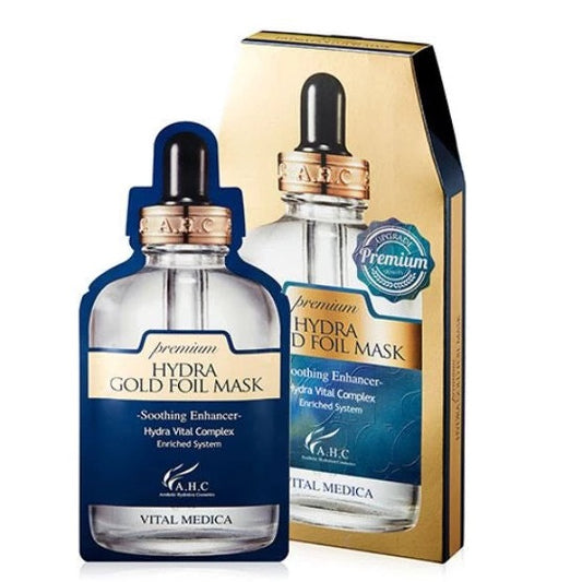 Wholesale A.H.C - Premium Hydra Gold Foil Mask - 5pc | Carsha