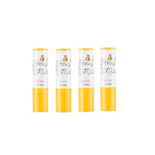 Wholesale A'PIEU Honey & Milk Lip Balm - 3.3g 4ea Set | Carsha