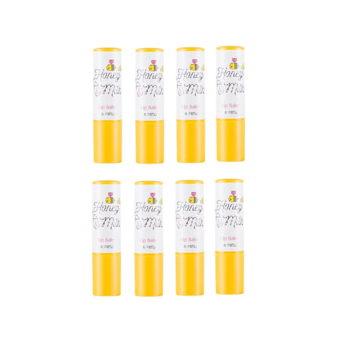 Wholesale A'PIEU Honey & Milk Lip Balm - 3.3g 8ea Set | Carsha
