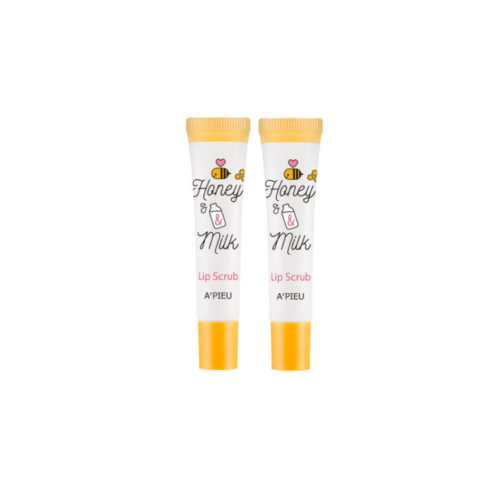 Wholesale A'PIEU Honey & Milk Lip Scrub - 8ml 2ea Set | Carsha