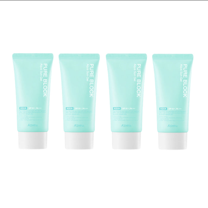 Wholesale A'PIEU Pure Block Aqua Sun Gel SPF50+ PA+++ 4ea Set | Carsha