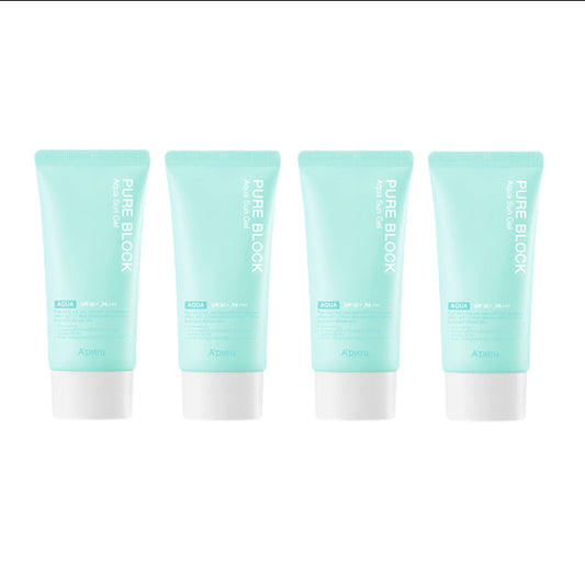Wholesale A'PIEU Pure Block Aqua Sun Gel SPF50+ PA+++ 4ea Set | Carsha
