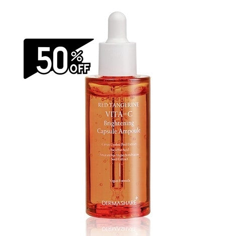 Dermashare Red Tangerine Vita-c Brightening Capsule Ampoule 50ml | Carsha Black Friday 50% OFF