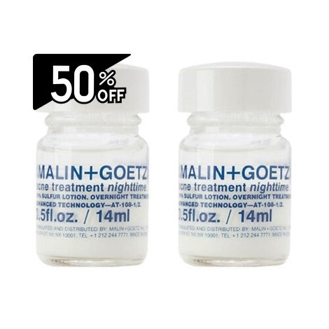 Malin+goetz Acne Treatment Nightime Duo Tr Exclusive  | Carsha Black Friday 50% OFF