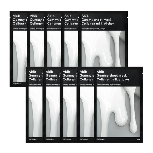 도매 아비브 - 젤리 시트 마스크 - 콜라겐 밀크 스티커 - 10개 | Carsha
