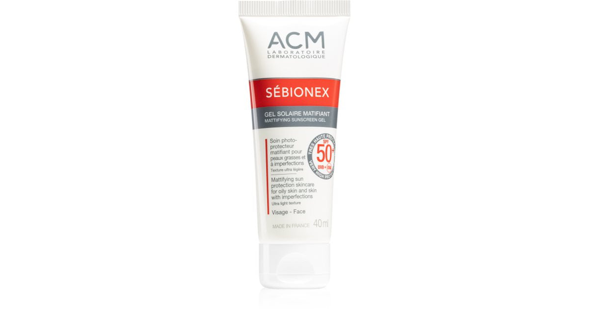 ACM Sebionex Gel Solare Opacizzante SPF 50+ Viso 40ml