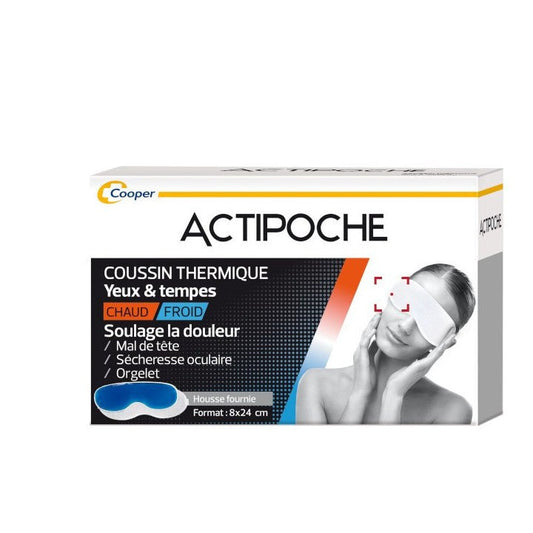Cooper Actipoche Maschera Occhi e Tempie Cuscino Termico Caldo Freddo