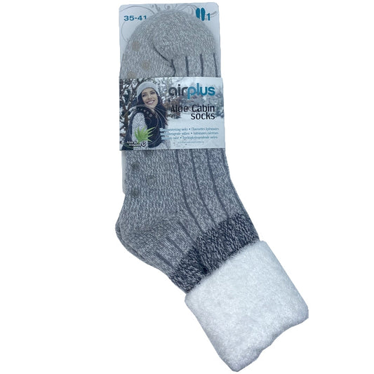 AirPlus Aloe Cabin Socks - Calze Idratanti - Grigio sfumato - Taglia 35-41