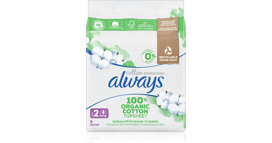 Always Cotton Protection - Taille 2 Long - 9 Tovaglioli