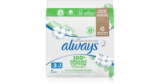 Protezione notturna Always Cotton - 8 assorbenti