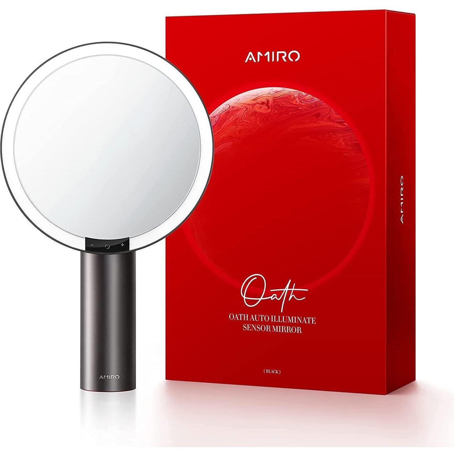 Wholesale AMIRO O2 LED Vanity Mirror - Black | Carsha