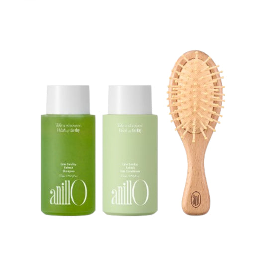 Wholesale anillO - Lime Sunday Hair & Brush Set - 1set 3items | Carsha